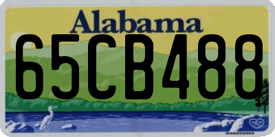 AL license plate 65CB488