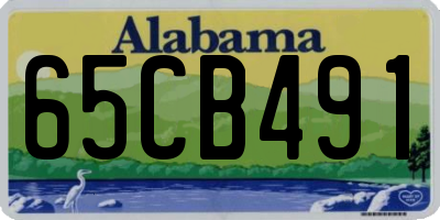 AL license plate 65CB491