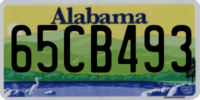 AL license plate 65CB493