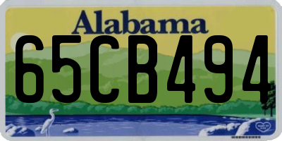 AL license plate 65CB494