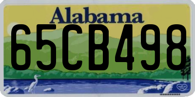 AL license plate 65CB498