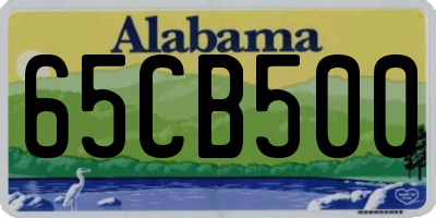 AL license plate 65CB500