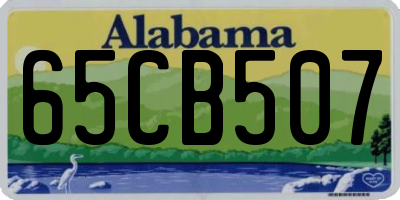 AL license plate 65CB507