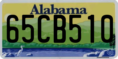 AL license plate 65CB510