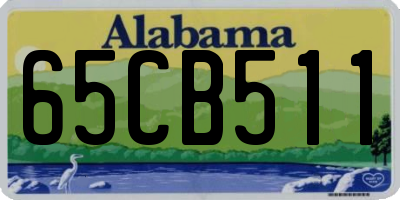AL license plate 65CB511