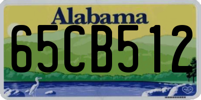 AL license plate 65CB512