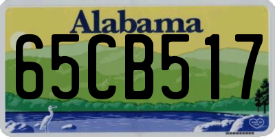 AL license plate 65CB517