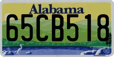 AL license plate 65CB518