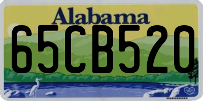 AL license plate 65CB520