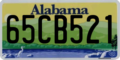 AL license plate 65CB521