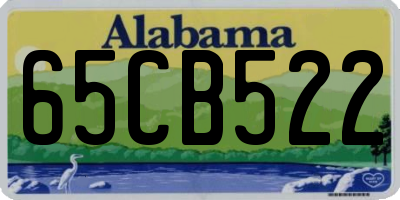 AL license plate 65CB522