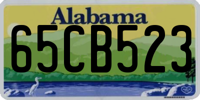 AL license plate 65CB523