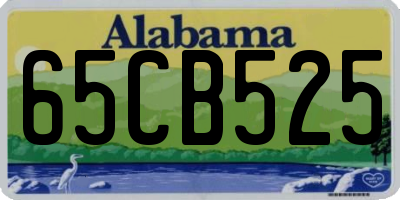 AL license plate 65CB525