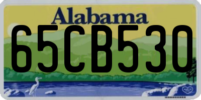 AL license plate 65CB530