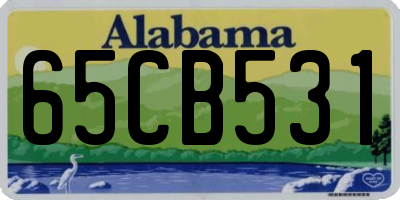 AL license plate 65CB531