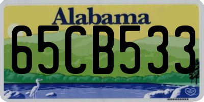 AL license plate 65CB533