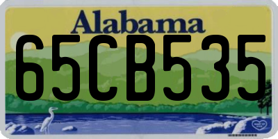 AL license plate 65CB535