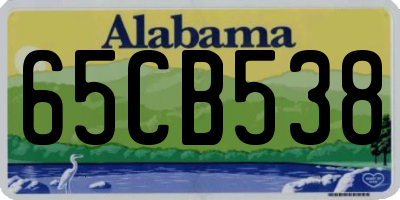AL license plate 65CB538