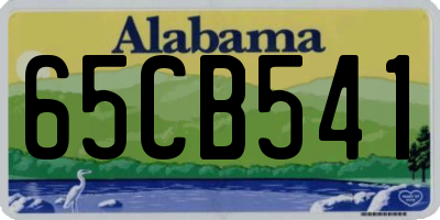 AL license plate 65CB541