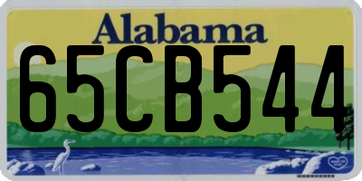 AL license plate 65CB544