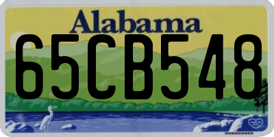 AL license plate 65CB548