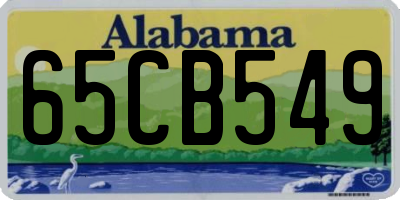 AL license plate 65CB549