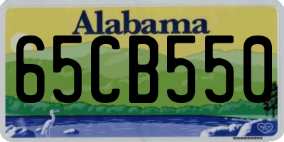 AL license plate 65CB550
