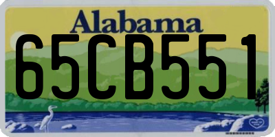 AL license plate 65CB551