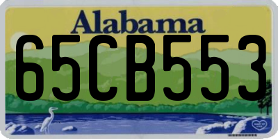 AL license plate 65CB553