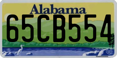 AL license plate 65CB554