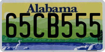 AL license plate 65CB555