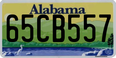 AL license plate 65CB557