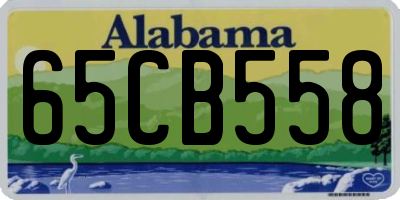 AL license plate 65CB558