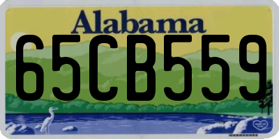 AL license plate 65CB559