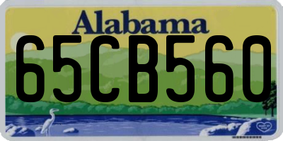 AL license plate 65CB560