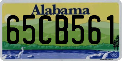 AL license plate 65CB561