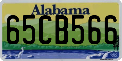 AL license plate 65CB566