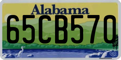 AL license plate 65CB570