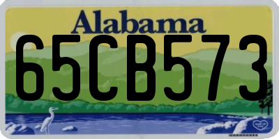 AL license plate 65CB573