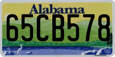 AL license plate 65CB578