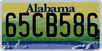 AL license plate 65CB586