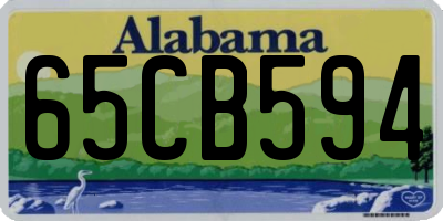 AL license plate 65CB594