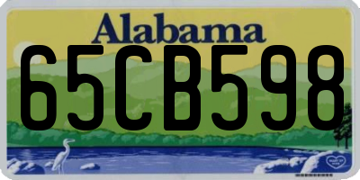 AL license plate 65CB598