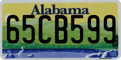 AL license plate 65CB599