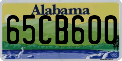 AL license plate 65CB600