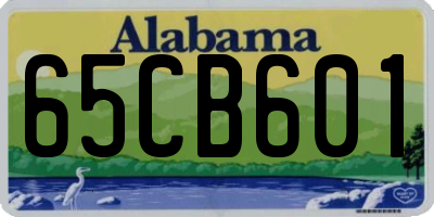 AL license plate 65CB601