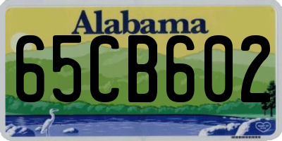 AL license plate 65CB602