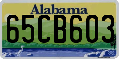 AL license plate 65CB603