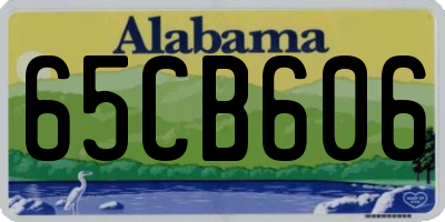 AL license plate 65CB606