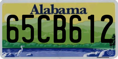 AL license plate 65CB612